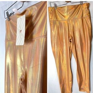 Fabletics PureLuxe High-Waisted Iridescent 7/8 Legging Desert Foil Print